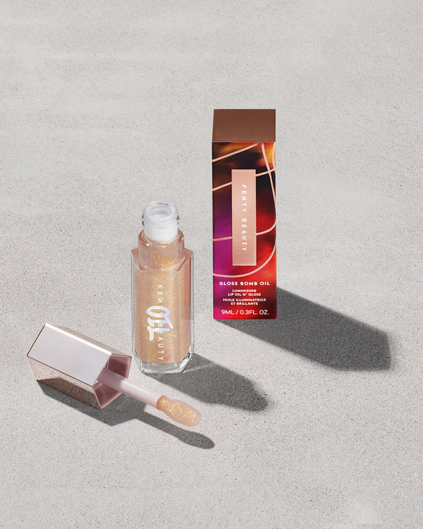 NEW FENTY BEAUTY - GLOSS BOMB OIL LUMINIZING LIP OIL N' GLOSS no scatola
