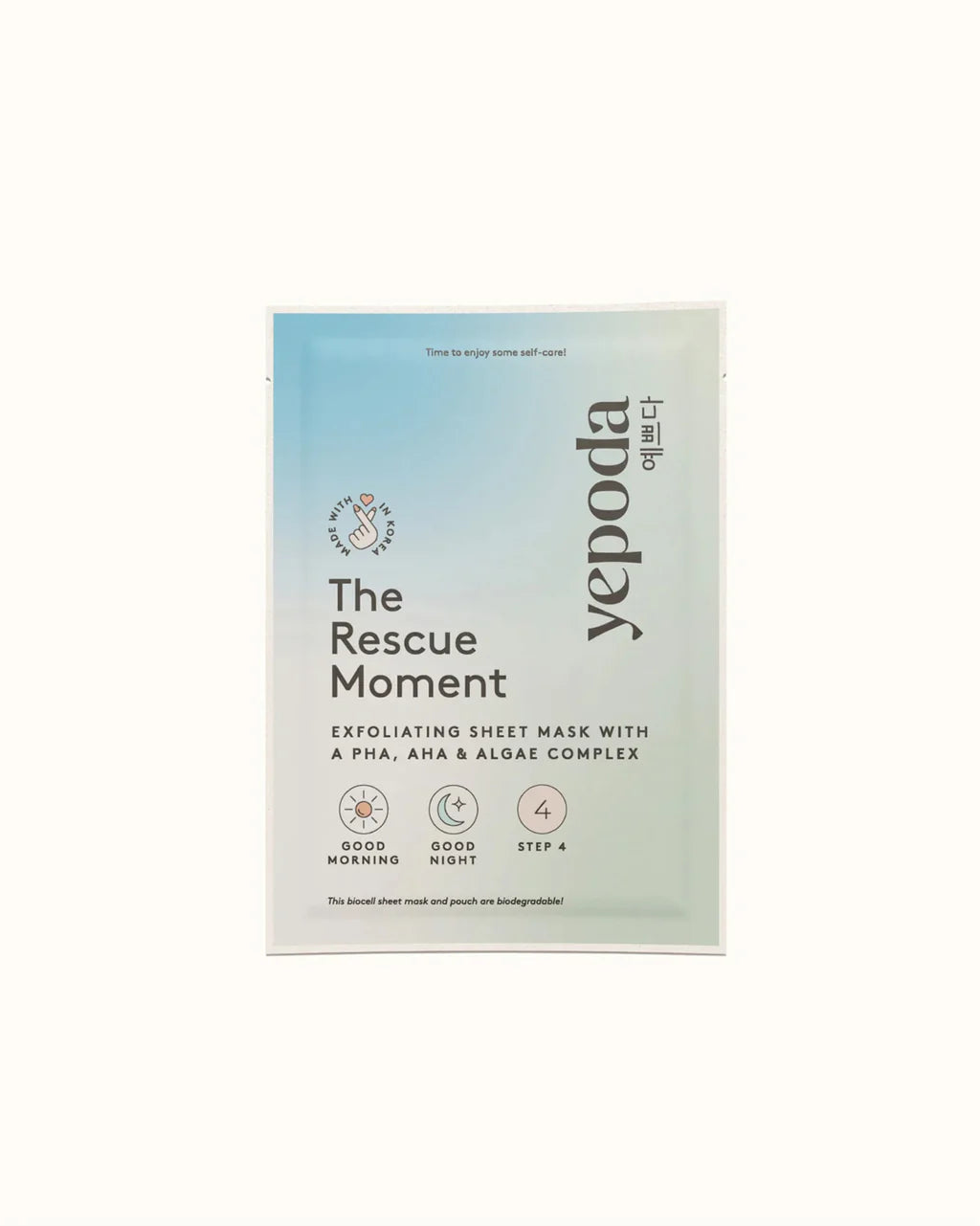 YEPODA - The Timeless Moment – Maschera in tessuto Slow Agining con peptidi e bacche